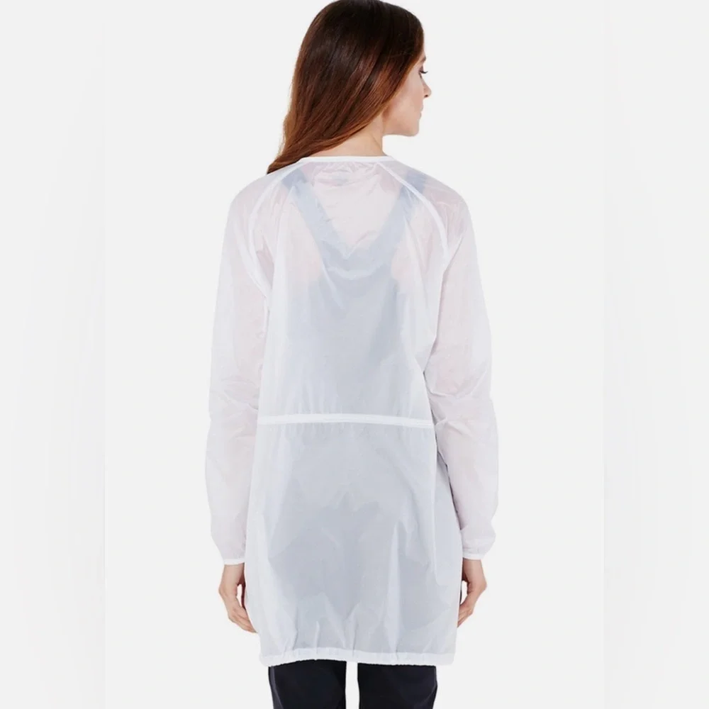 Nike White Lightweight Packable Longline Zip Jacket 648575 Womens S - Picture 3 of 6